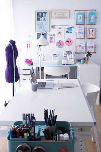 Sewing Room Ideas – Functional And Pretty To Boost Productivity ⋆ Hello ...