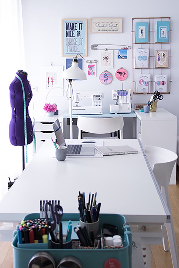 Sewing room idea 1 - Order in the sewing room