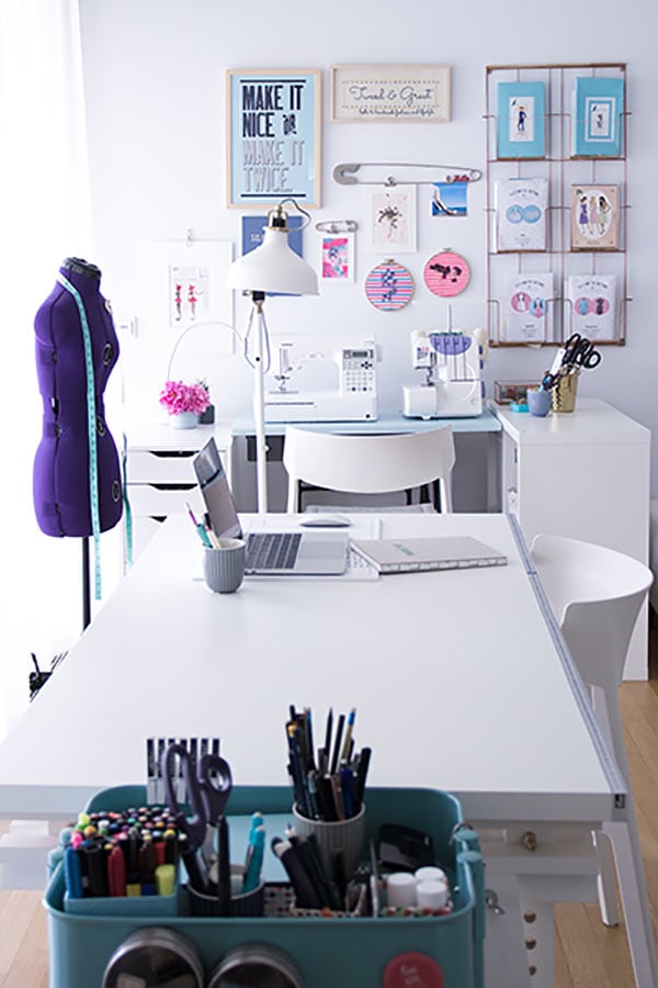 10 Amazing Sewing Room Ideas - Somewhat Simple