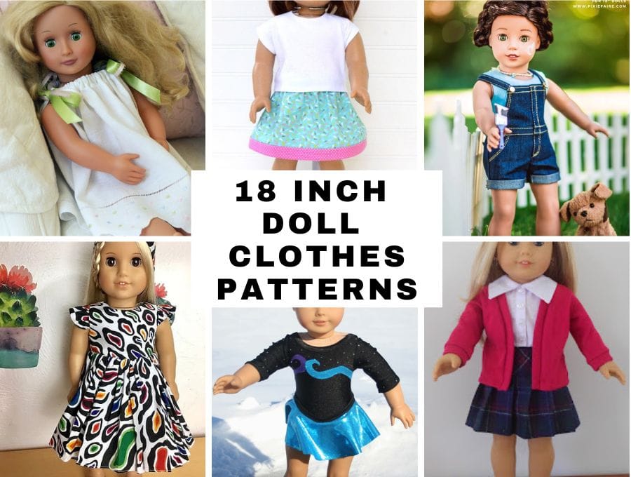 American Girl style 18 inch doll clothes sewing pattern LEGGINGS