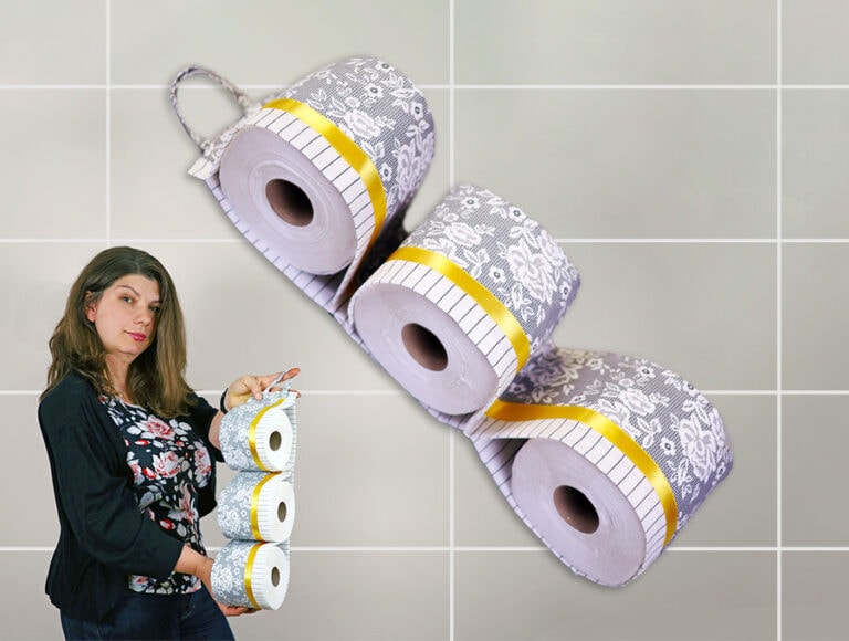 How to Sew a 3 Roll Toilet Paper Holder the Easy Way