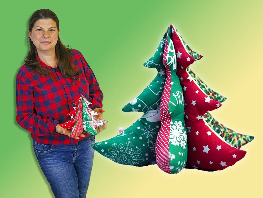 diy 3D christmas Tree pattern and tutorial