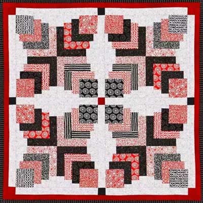 3D squares wall quilt