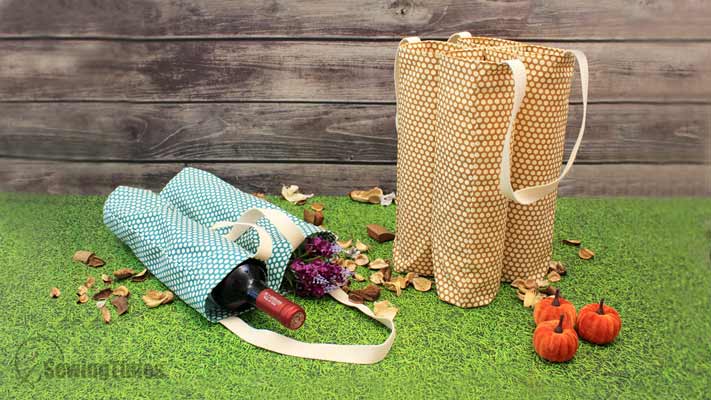 DIY 2-Bottle & 4-Bottle Wine Tote Bag