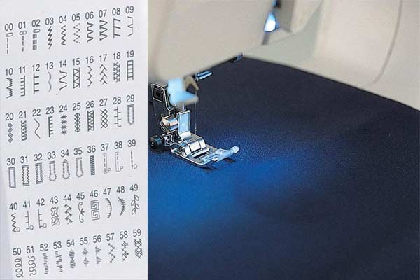 CS6000i Stitches - you can choose between 60 different stitch options!