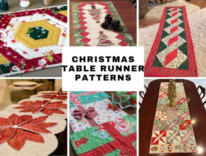 christmas table runner patterns