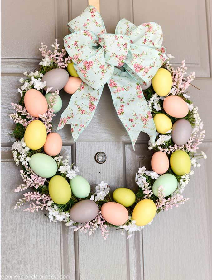 easter egg wreath