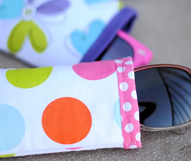 Quick & Easy DIY Sunglasses Case Pattern - Crazy Little Projects