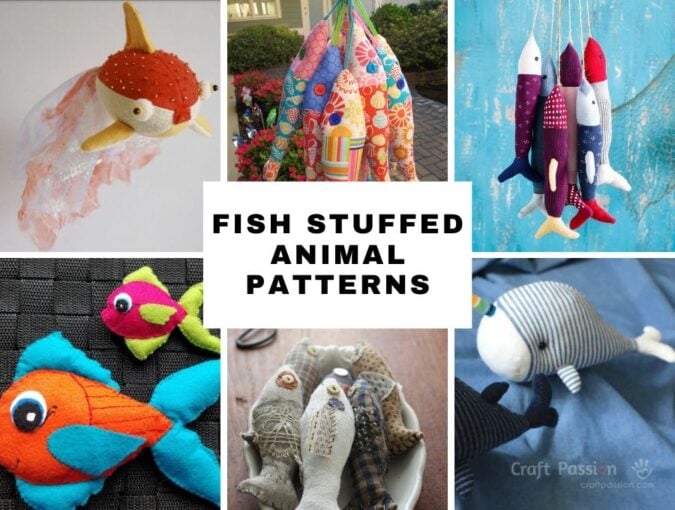 fish stuffed animal patterns