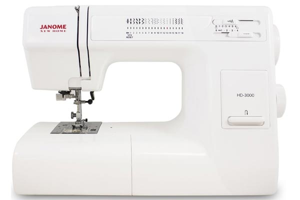 Janome HD3000 heavy duty mechanical sewing machine is our #1 leather sewing machine pick