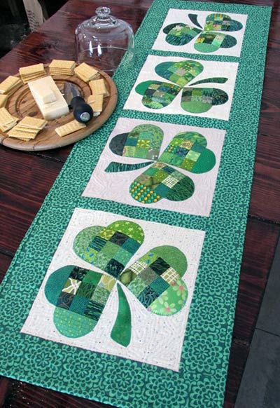 pattern for st.patrik's day table runner