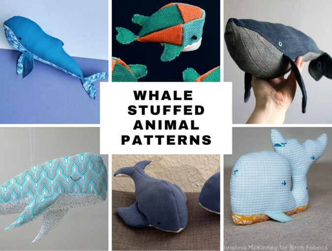 Whale stuffed animal patterns