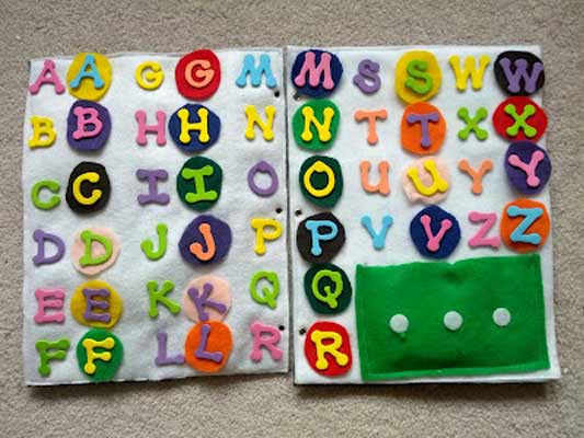 ABC QUIET BOOK PAGES