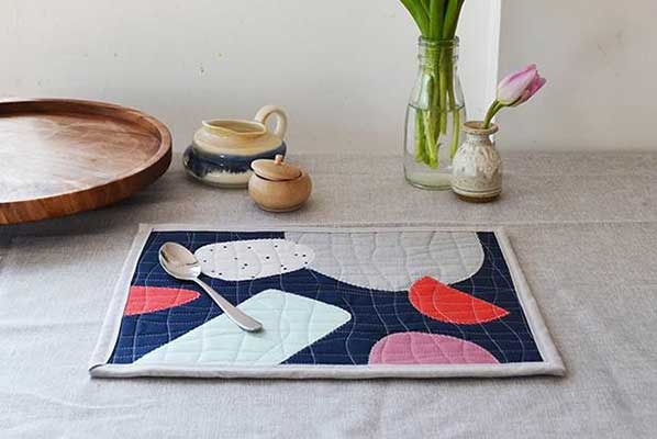 modern quilted placemats pattern