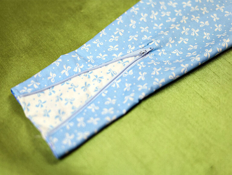 How to Add a Zipper to a Sleeve