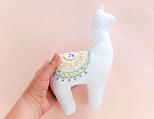 free stuffed llama pattern