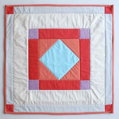 amish diamond mini quilt