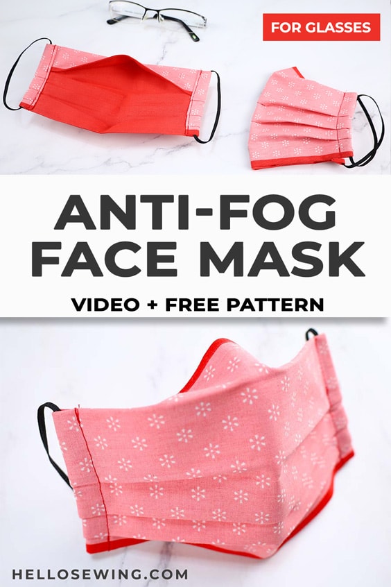 anti fog face mask for glasses
