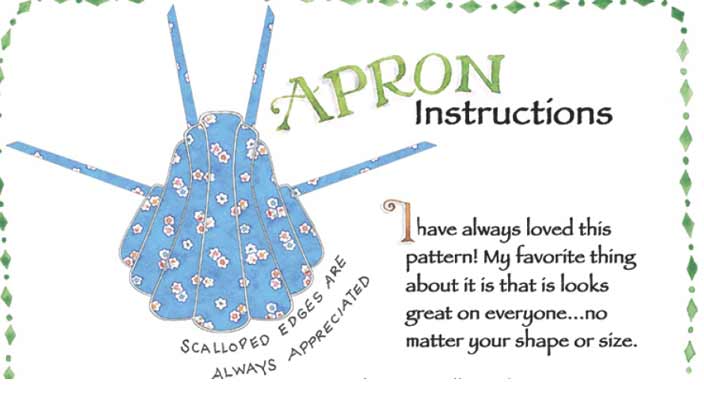 Vintage styled apron