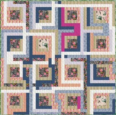 Arcadia log cabin quilt