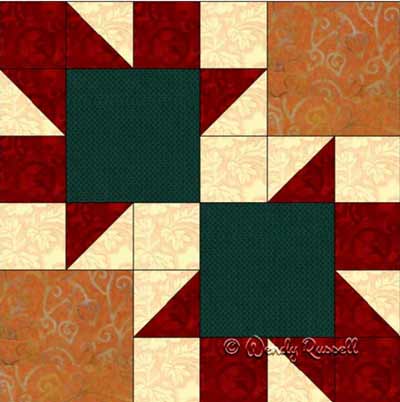 Arrows block quilt pattern