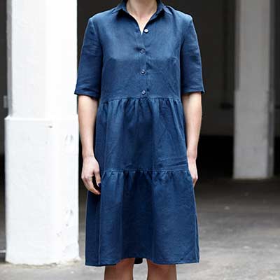 Easy shirt dress sewing pattern – Avery