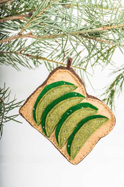 Avocado Toast Ornaments