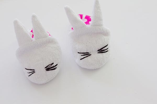 baby slippers - bunnies