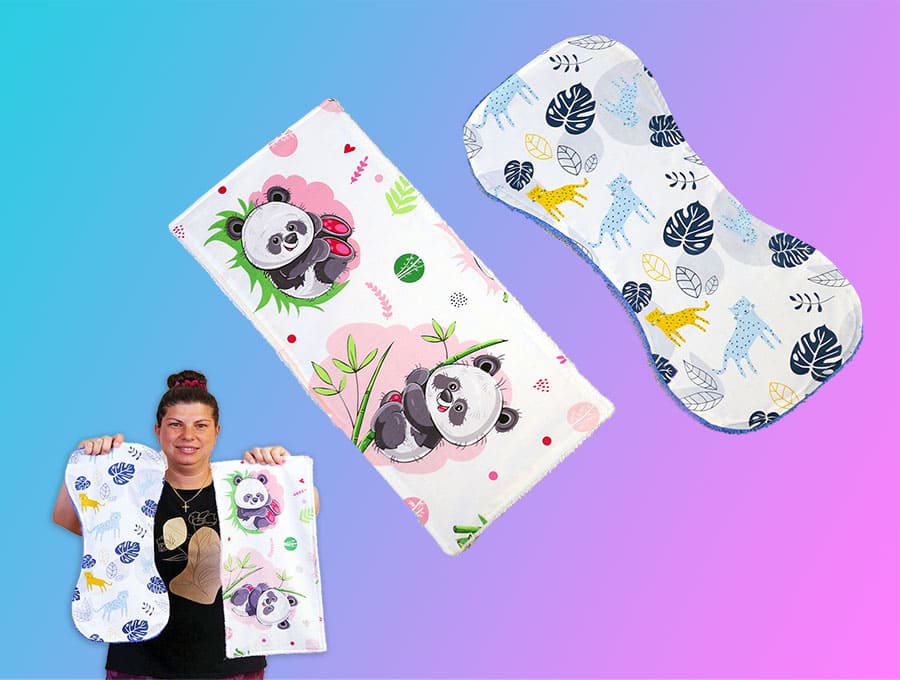 diy baby burp cloth