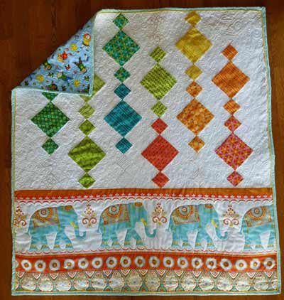 Baby Chandelier and Elephant Quilt