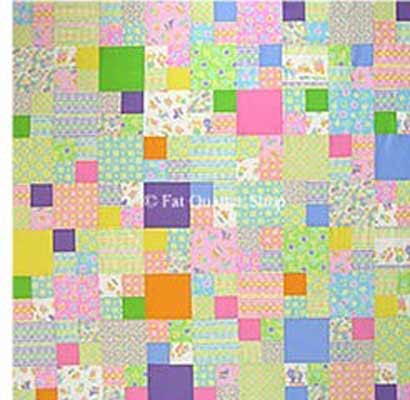 Baby Four Patch Crib Quilt Pattern