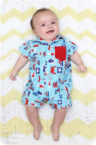 Free baby romper pattern