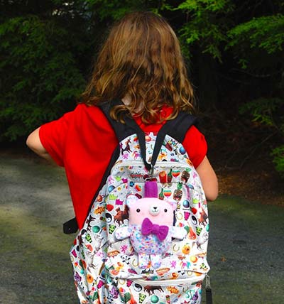 Backpack bear pattern