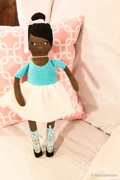 Free ballerina rag doll pattern