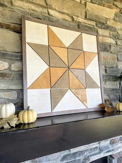 Simple barn quilt