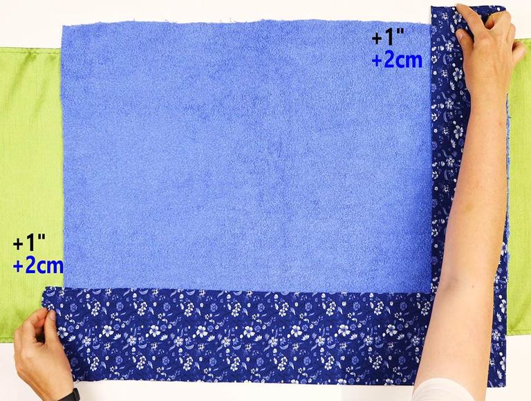Reversible DIY Bath Mat Out Of (Old) Towels With A Twist ⋆ Hello Sewing