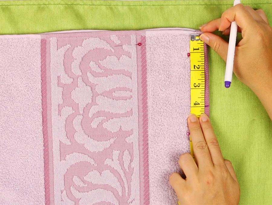 measuring size of armholes for beach towel cover up 