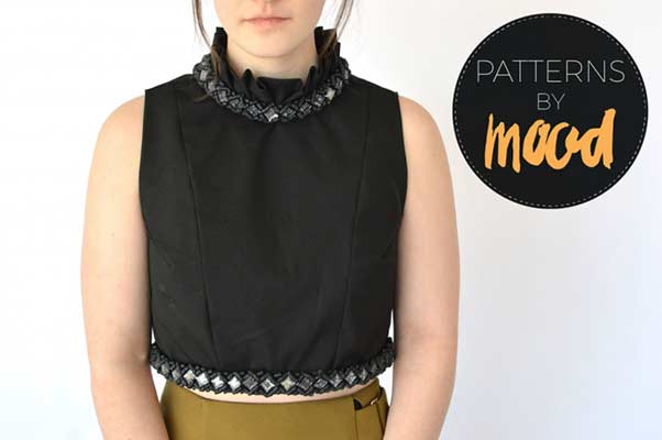 Beaded cropped top sewing pattern