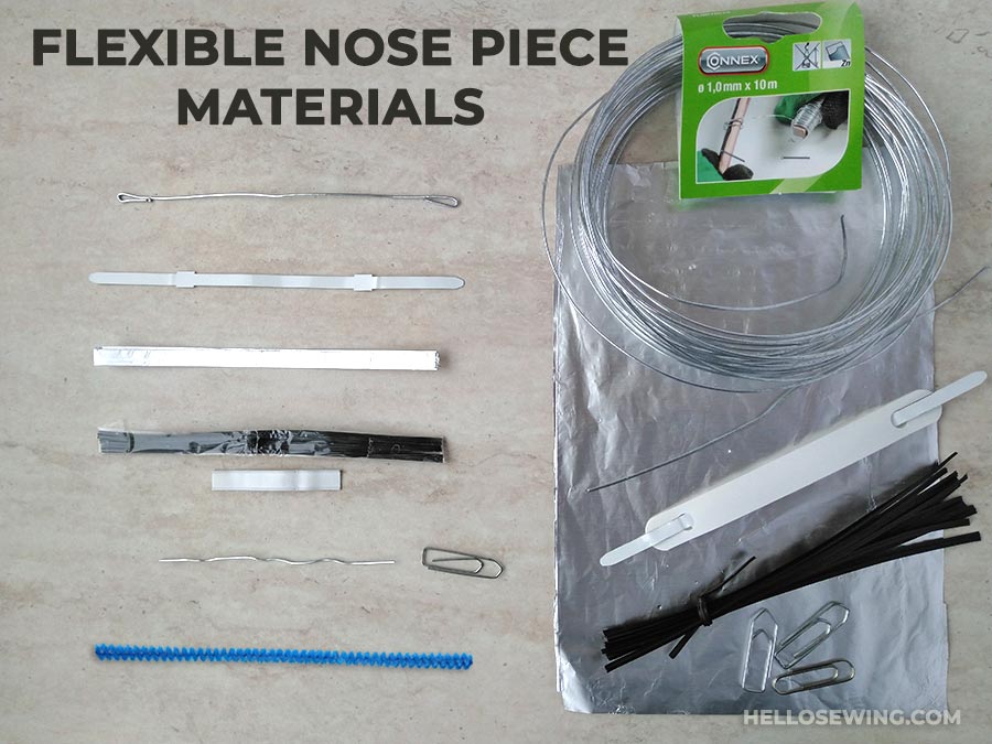 MARKWIND Nose Wire Aluminum Metal Nose Bridge Strip for DIY Handmade Crafting Sewing Making Material Nose Bridge Clip Kit