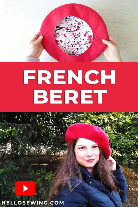 DIY French Beret pattern and tutorial by HelloSewing