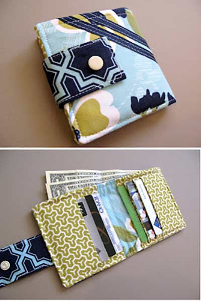 11 free wallet sewing patterns. All scrap friendly, easy to sew with  smaller pieces of fabric. I've … | Wallet sewing pattern, Wallet pattern,  Wallet pattern free