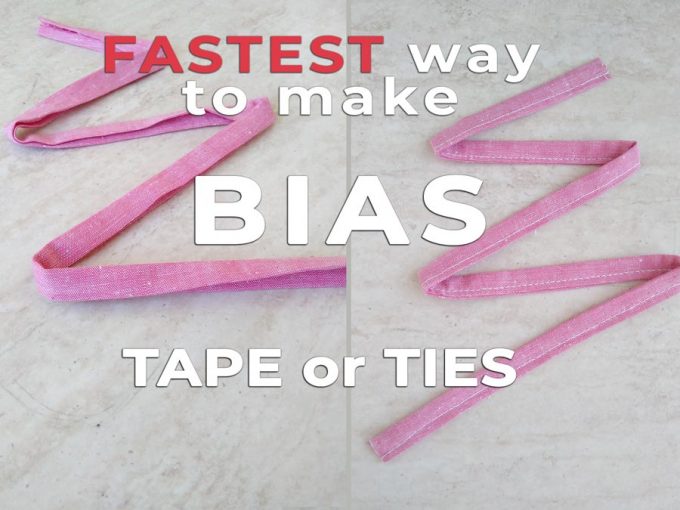 How to make bias tape or ties super quick!