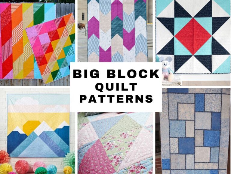 Big Block Quilt Patterns (all Free)