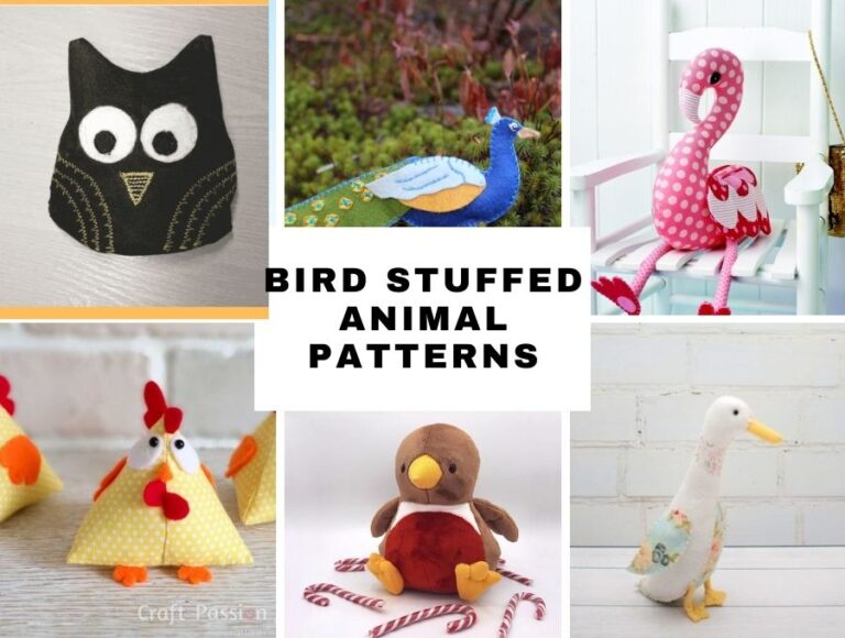 [Free] Bird Stuffed Animal Patterns to Sew Feathered Friends