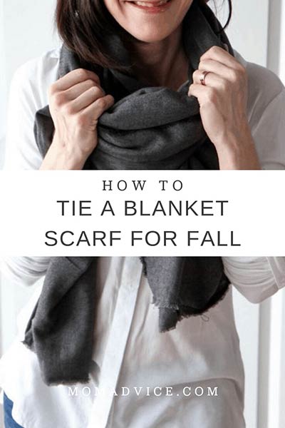 no sew blanket scarf tutorial