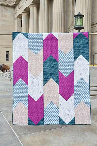 easy bookmark quilt made out of big quilting blocks
