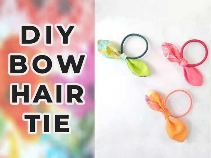 How to make hair ties with free knot bow hair tie pattern