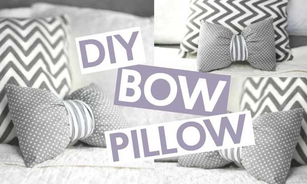 bow style pillow