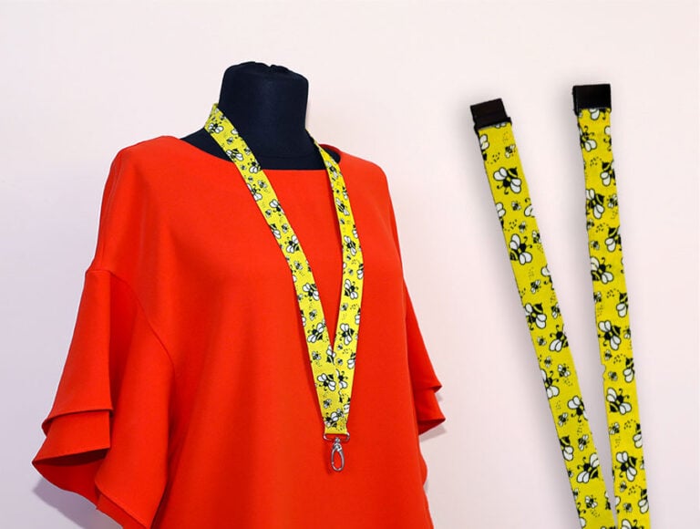 DIY Breakaway Lanyard // How to Sew a Fabric Safety Lanyard with Break Away Clasp