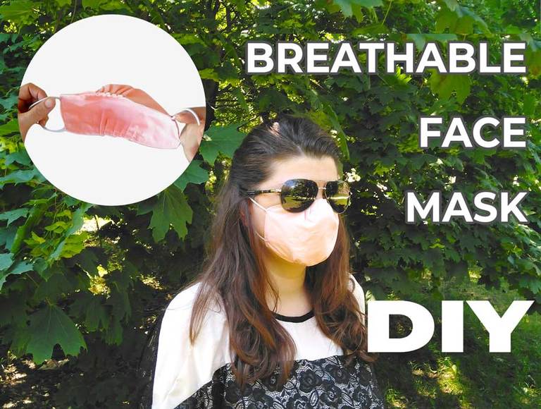 DIY Breathable Face Mask Tutorial to Stay Comfortable During Summer
